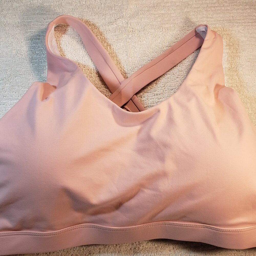 Women's Pink Racer Back Sports Bra, size XXXL, Great support.
